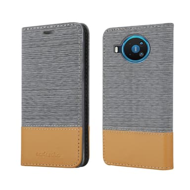 Nokia 8.3 Suojakuori Lompakkokotelo (harmaa)