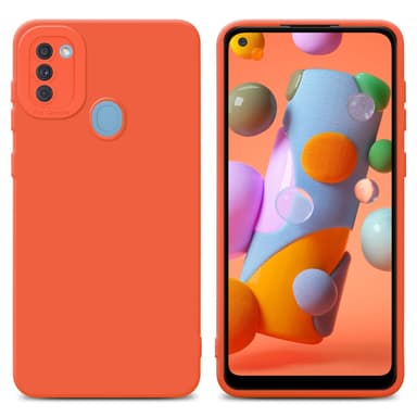 Samsung Galaxy A11 / M11 Suojakuori Kotelo (Oranssi)