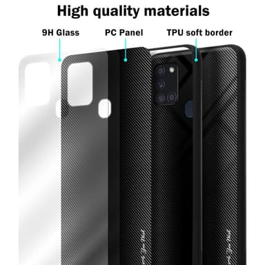 Samsung Galaxy A21s Suojakuori Kotelo (Musta)