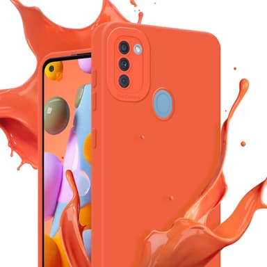 Samsung Galaxy A11 / M11 Suojakuori Kotelo (Oranssi)