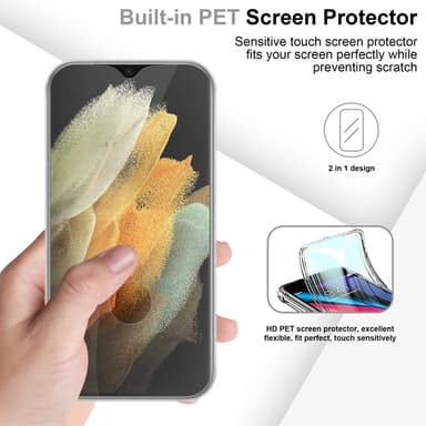 Samsung Galaxy S21 ULTRA Suojakuori Cover (Läpinäkyvä)