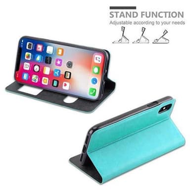Lompakkokotelo iPhone X / XS Case (Turkoosi)
