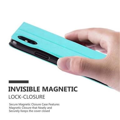 Lompakkokotelo iPhone X / XS Case (Turkoosi)