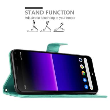 Sony Xperia 8 Suojakuori Lompakkokotelo (Turkoosi)