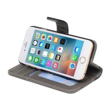 iPhone 6 / 6S Suojakuori Lompakkokotelo (harmaa)