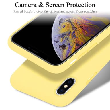 iPhone X / XS Suojakuori Kotelo Case (Keltainen)