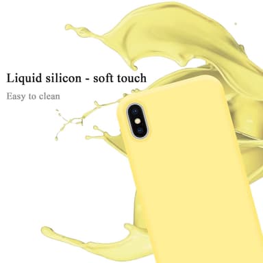 iPhone X / XS Suojakuori Kotelo Case (Keltainen)
