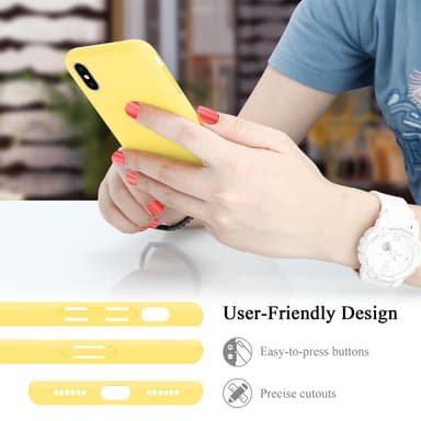 iPhone X / XS Suojakuori Kotelo Case (Keltainen)