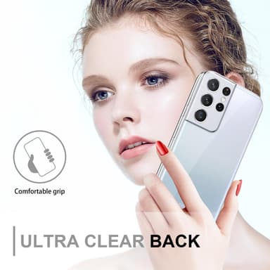 Samsung Galaxy S21 ULTRA Suojakuori Cover (Läpinäkyvä)