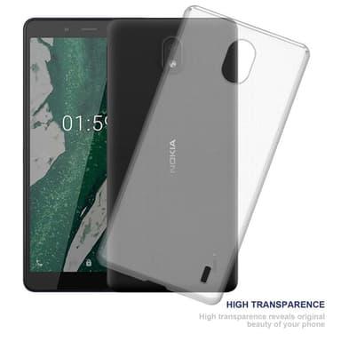 Nokia 1 PLUS Suojakuori Kotelo (Läpinäkyvä)