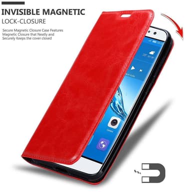 Huawei NOVA PLUS Suojakuori Lompakkokotelo (Punainen)