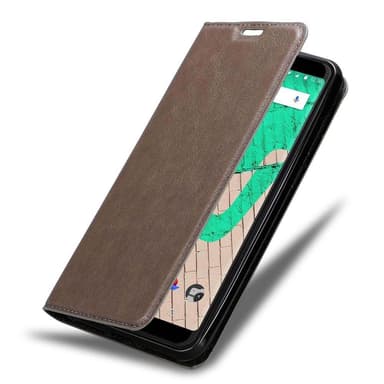 WIKO VIEW MAX Suojakuori Lompakkokotelo (Ruskea)
