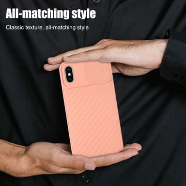 iPhone XS MAX Case Suojakuori Cover (Vaaleanpunainen)