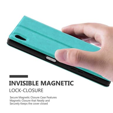 Lompakkokotelo Sony Xperia Z5 PREMIUM Case (Turkoosi)