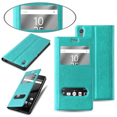 Lompakkokotelo Sony Xperia Z5 PREMIUM Case (Turkoosi)