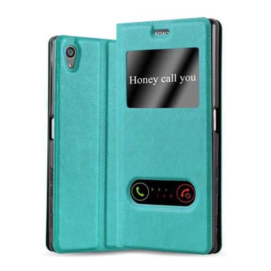 Lompakkokotelo Sony Xperia Z5 PREMIUM Case (Turkoosi)