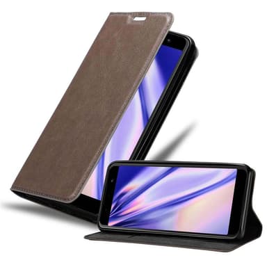 WIKO LENNY 5 Suojakuori Lompakkokotelo (Ruskea)