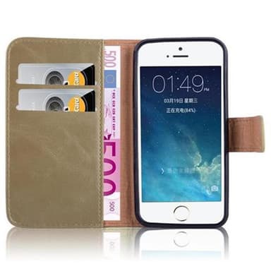 iPhone 5 / 5S / SE 2016 Suojakuori Lompakkokotelo