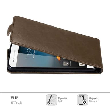 ZTE Blade A612 Suojakuori Lompakkokotelo (Ruskea)