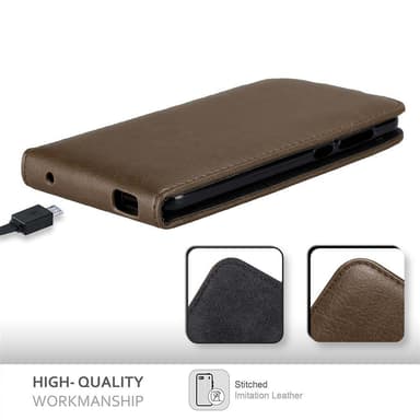 ZTE Blade A612 Suojakuori Lompakkokotelo (Ruskea)