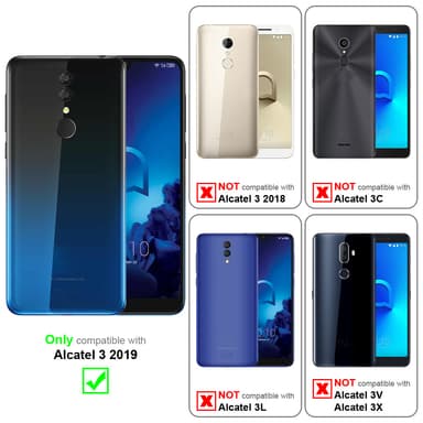 Alcatel 3 2019 Näytönsuoja Karkaistu lasi Suojakalvo