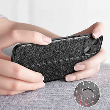 iPhone 13 Suojakuori Case Cover (Musta)