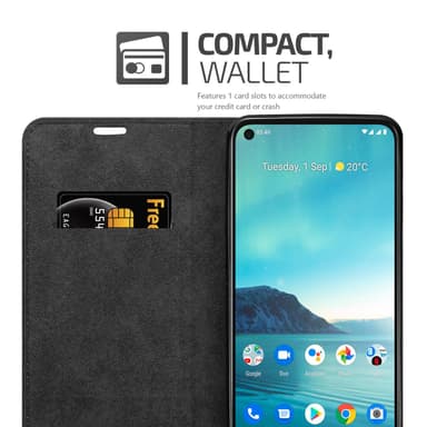 Nokia 3.4 Suojakuori Lompakkokotelo (Musta)