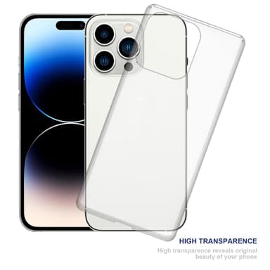 iPhone 14 PRO MAX Suojakuori Kotelo (Läpinäkyvä)