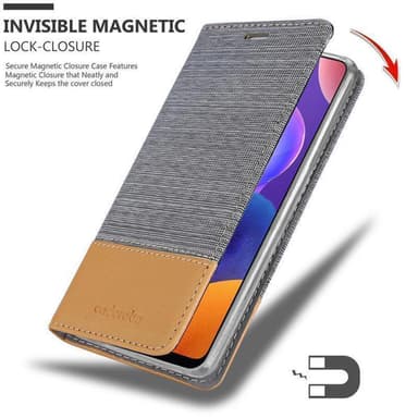 Samsung Galaxy A31 Suojakuori Lompakkokotelo (harmaa)