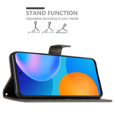 Huawei P SMART 2021 Suojakuori Lompakkokotelo (harmaa)