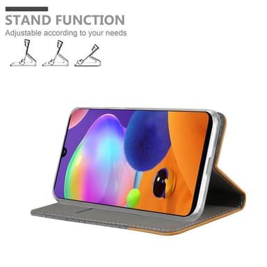 Samsung Galaxy A31 Suojakuori Lompakkokotelo (harmaa)