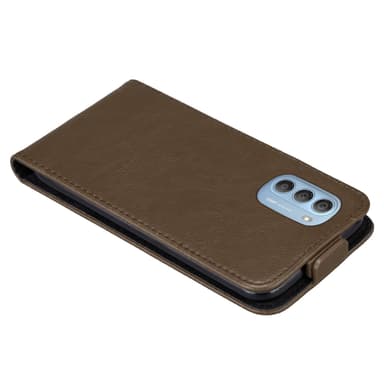 Motorola MOTO G51 5G Suojakuori Lompakkokotelo (Ruskea)