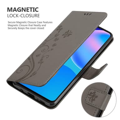 Huawei P SMART 2021 Suojakuori Lompakkokotelo (harmaa)