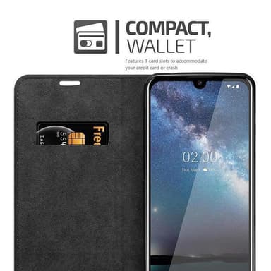 Nokia 2.2 Suojakuori Lompakkokotelo (Punainen)