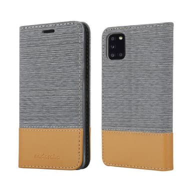 Samsung Galaxy A31 Suojakuori Lompakkokotelo (harmaa)