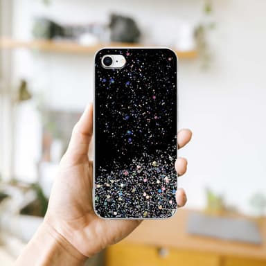 iPhone 7 / 7S / 8 / SE 2020 Suojakuori Kotelo (Musta)