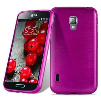 LG L7 II (2. SIM) Suojakuori Kotelo (Vaaleanpunainen)