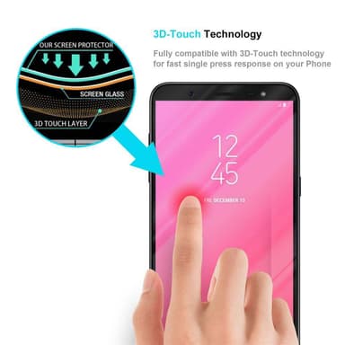 Samsung Galaxy J8 2018 Suojakalvo Karkaistu lasi