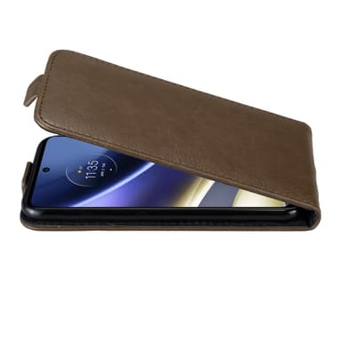 Motorola MOTO G51 5G Suojakuori Lompakkokotelo (Ruskea)