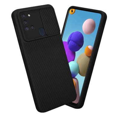 Samsung Galaxy A21s Suojakuori Kotelo (Musta)