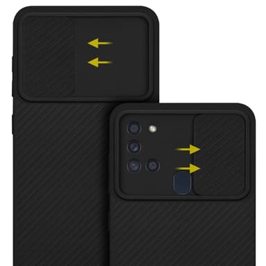 Samsung Galaxy A21s Suojakuori Kotelo (Musta)