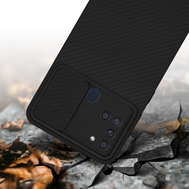 Samsung Galaxy A21s Suojakuori Kotelo (Musta)