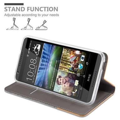 HTC Desire 820 Suojakuori Lompakkokotelo (harmaa)