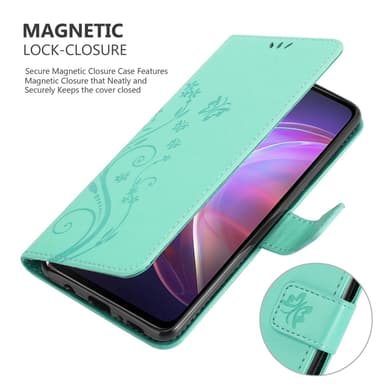 Vivo V21 4G / 5G Suojakuori Lompakkokotelo (Turkoosi)
