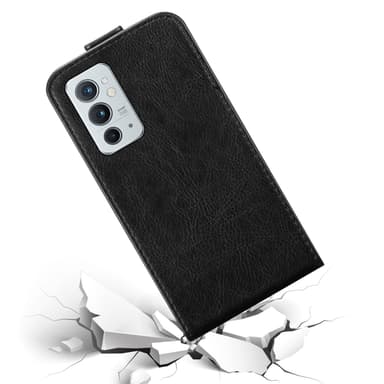 OnePlus 9RT 5G Suojakuori Lompakkokotelo (Musta)
