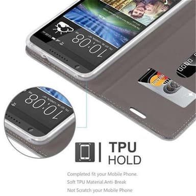 HTC Desire 820 Suojakuori Lompakkokotelo (harmaa)