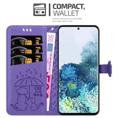 Samsung Galaxy S20 Suojakuori Lompakkokotelo (Violetti)