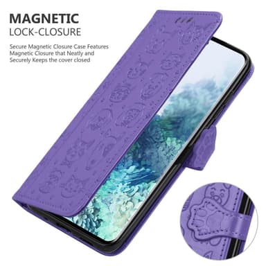 Samsung Galaxy S20 Suojakuori Lompakkokotelo (Violetti)