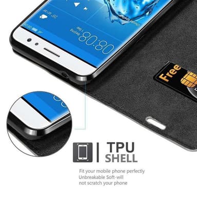Huawei NOVA PLUS Suojakuori Lompakkokotelo (Ruskea)