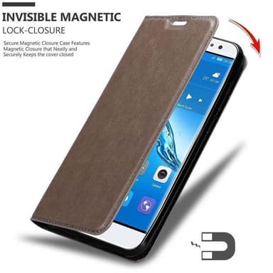 Huawei NOVA PLUS Suojakuori Lompakkokotelo (Ruskea)